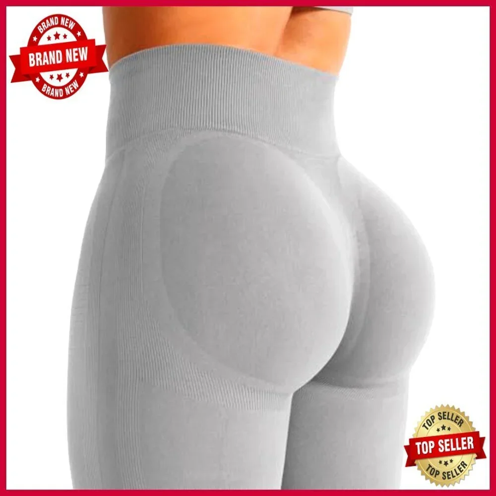 High-Waisted Mini Flare Leggings, Seamless Butt Lifting Yoga Pants_4